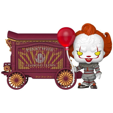 Funko Pop! Town IT Welcome to Derry Vinyl Figure 49 Pennywise & Wagon - Planet Toys